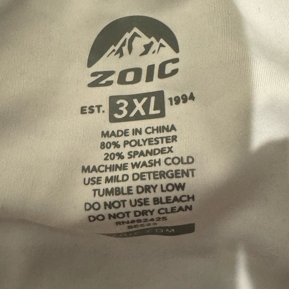 ZOIC 3XL Padded Cycling Liner Shorts Blue Tropical Print Mountain Bike - Picture 7 of 7